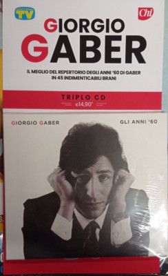 GIORGIO GABER GLI ANNI 60 TRIPLO CD .CD  45 BRANI SORRISI TV