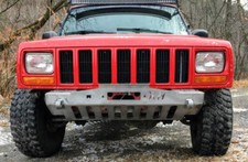 Shorty Plain Front Winch Modular Bumper-jeep Cherokee Xjcomanche 1984-2001