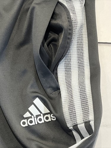 Adidas pants (Youth X large 14-15 yrs) grey white stripes - side pockets - Picture 9 of 19