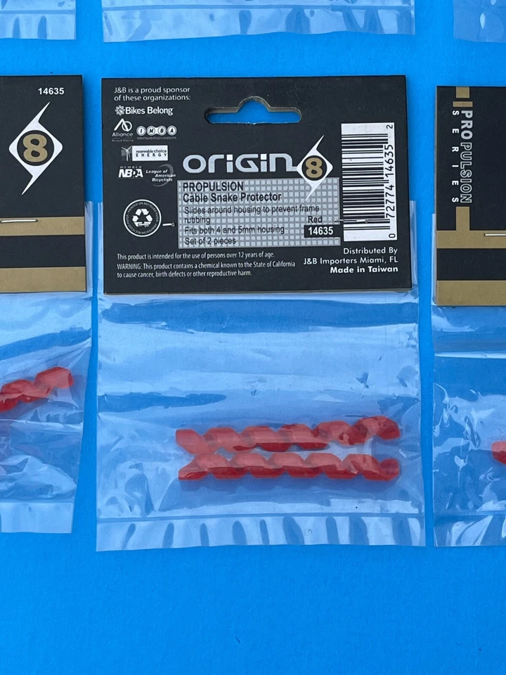 Ciclismo - Origin 8 Bicicleta Lote de 7 Cable Protectores Serpiente - 14 Piezas Foto 3 de 4