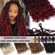 Afro Crochet Ombre Boho Faux Locs Hair Extensions Locks Braid Dreadlocks Wavy