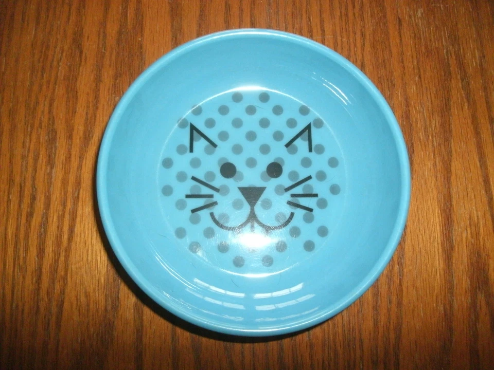NUEVO Van Ness Pets EcoWare Whisker Friendly Cat Bowl 8 oz azul plato ancho 1 taza 5" Foto 4 de 4