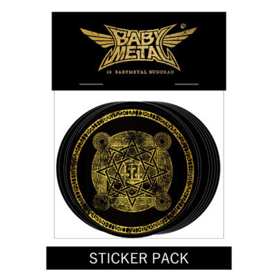 10 BABYL BUDOKAN MINI GONG＆STICKER 10 BABYMETAL BUDOKAN BABYMETAL MINI GONG＆STICKER PACK WORLD