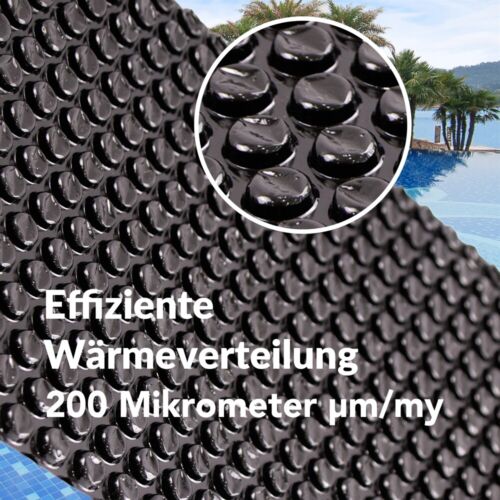 Solarplane Solarfolie Poolheizung Wärmeplane Schwarz Solarheizung 🏊 - Bild 5 von 18