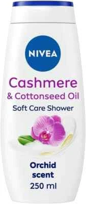 NIVEA Cashmere & Cotton Oil Shower Gel, 250ml Body Wash with Vitamins UK