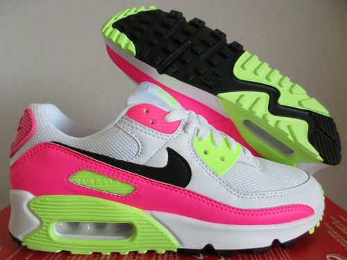 WMNS NIKE AIR MAX 90 WHITE-BLACK-PINK 