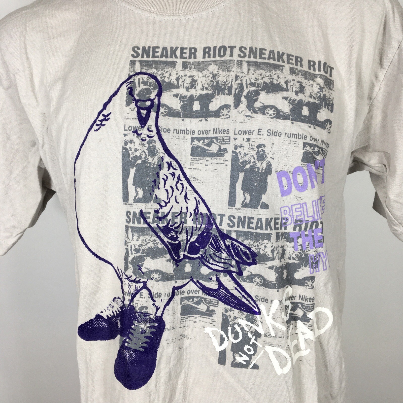 STAPLE Famous Sneaker Riot Renown Pigeon Brand Gray Purple S/S T