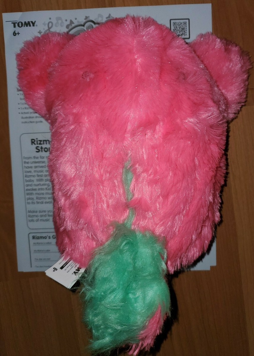 Rizmo Evolving Musical Friend Interactive Plush Toy with Fun Games, Berry