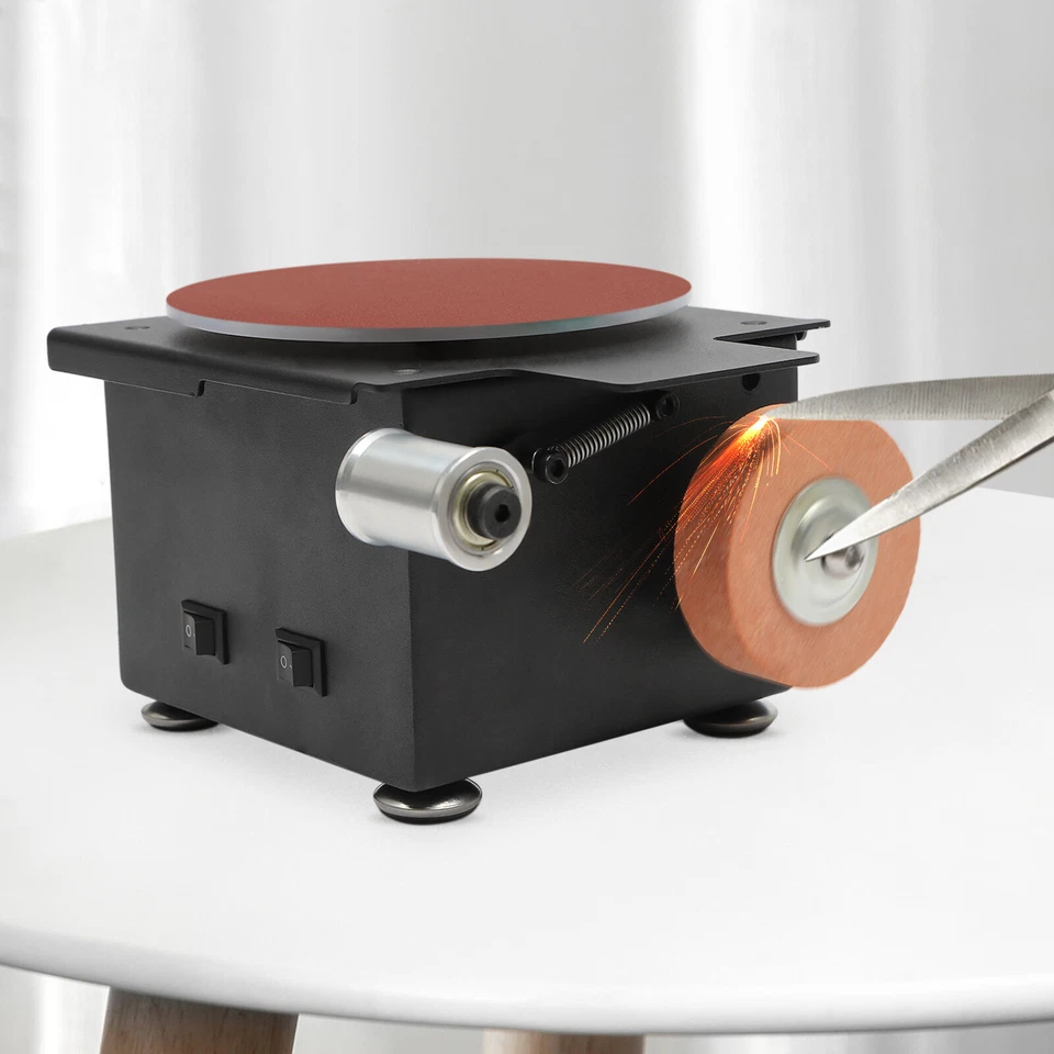 3in1 Mini Belt Disc Sander 6-Inch Sanding Disc & 1.2x15" Sanding Belts for Wood - Image 2 of 4