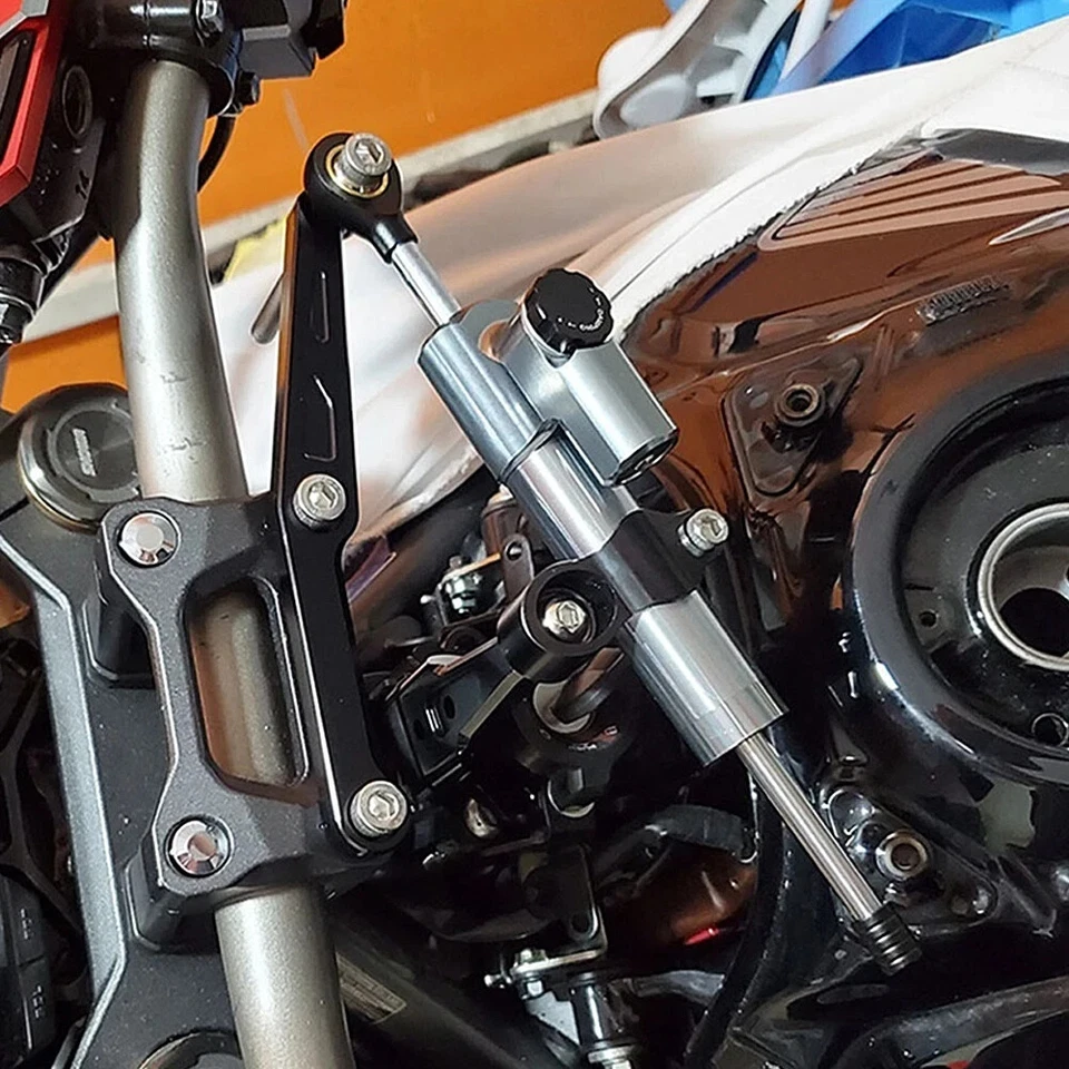 Soporte amortiguador estabilizador de dirección ajustable para Kawasaki Ninja ZX10R 2004-2006 Foto 2 de 4