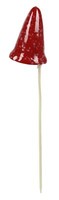 Gartenstecker Fliegenpilz Metall 9X9X50Cm Blumenstecker Gartendeko Gartenfigur