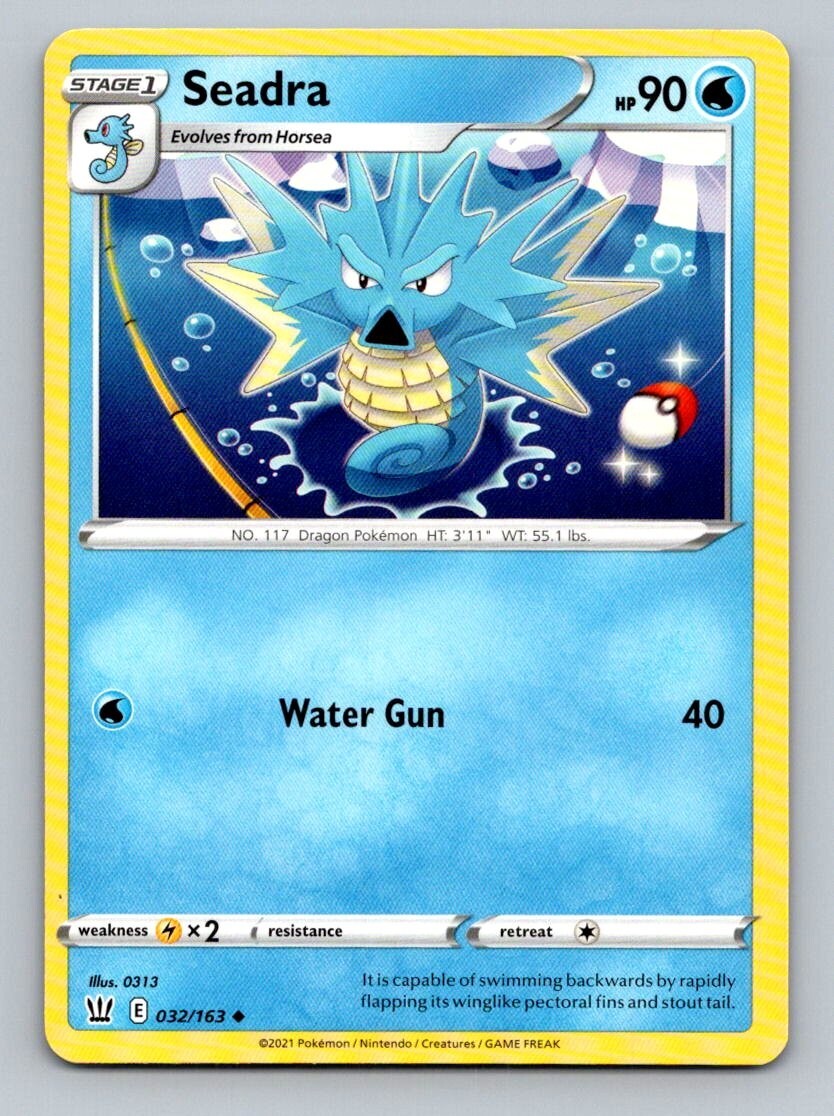 2021 Pokemon Card Battle Styles Seadra 32/163