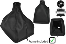 SCHWARZ LEDER HANDBUCH SCHALTSACK MIT KUNSTSTOFFRAHME F?R VOLVO 240 740 940