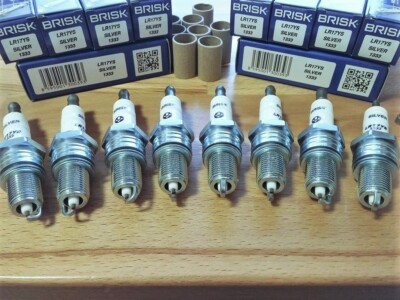 8x BRISK LR17YS Upgrade Spark Plugs fit: Range Rover 4.6 V8 GEMS - 1994 to 1998