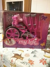 my life doll wheelchair and crutches
