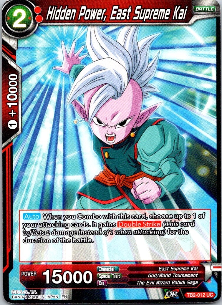Dragonball Z Super TCG Hidden Power, East Supreme Kai TB2-012