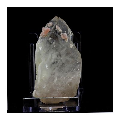 Pink Fluorite + Quartz. 492.6 ct. Massif du Mont-Blanc, France. Rare.