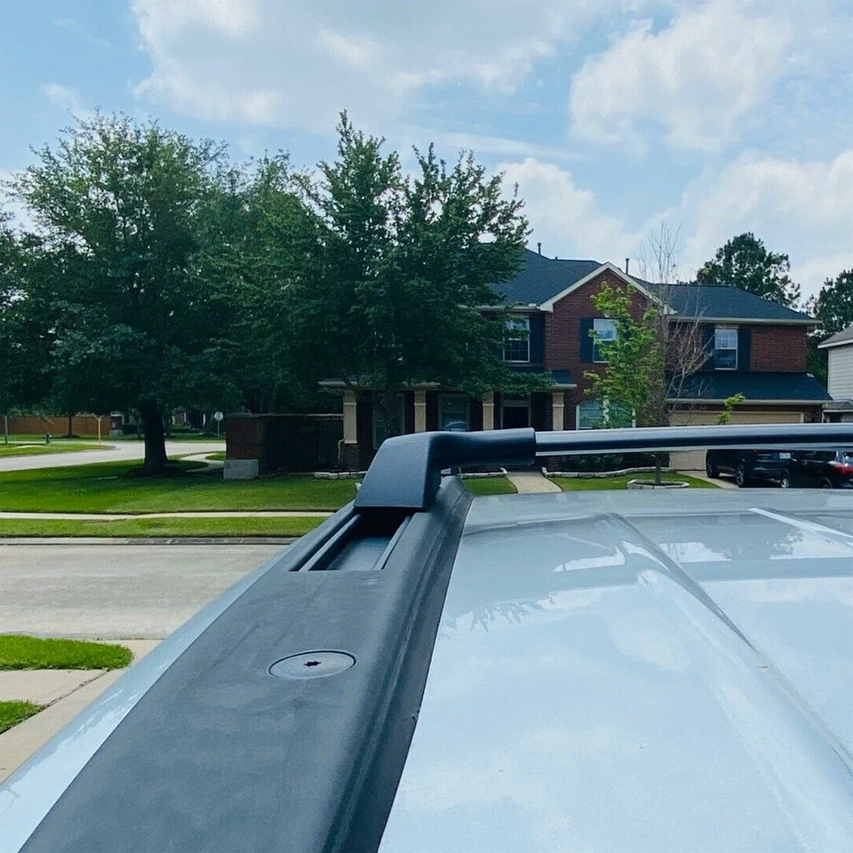 165LBS Pair Roof Rack Side Rail Black For Chevy Chevrolet Traverse 2009-2017 - Image 4 of 4