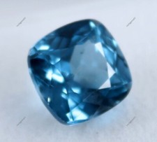 9 Ct Natural Montana Sapphire Square Cut CERTIFIED Loose Gemstone Blue