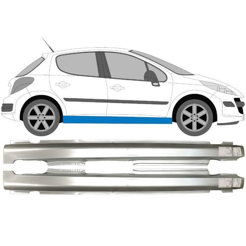 PEUGEOT 207 20062013 5 DOOR FULL SILL REPAIR PANEL ROCKER PANEL / PAIR