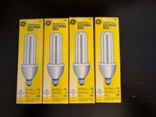 GE Soft White 4 PACK Electronic Fluorescent Bulb 20W 1150 Lumens Replaces 75W