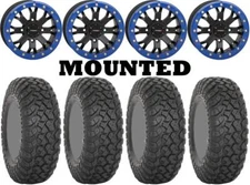 Kit 4 System 3 RT320 32x10-15 on System 3 SB-4 Beadlock Matte Black Blue 550