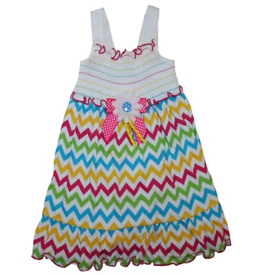 Sophie Rose Baby Girl's Chevron Halter Dress Size 12 Months - NWT