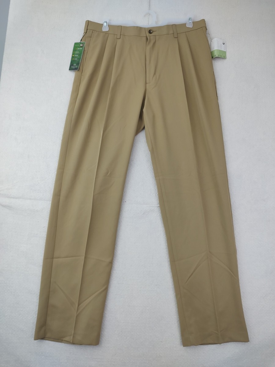 NWT Savane Stretch Performance Golf 38x34 Dress Pants British