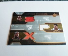 OKAFOR MAY FELTON 2007-08 UD SPX WINNING MATERIALS TRIPLE JERSEY GAME WORN 