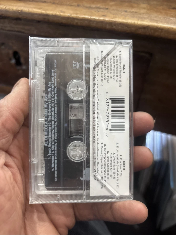 The Al DiMeola Project Kiss My Axe Cassette Tape 1991 SEALED - Image 3 of 4