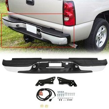 Complete - Chrome Rear Bumper For Chevy Silverado Gmc Sierra 1500 1999-2007 2000 Complete - Chrome Rear Bumper For Chevy Silverado Gmc Sierra 1500 1999-2007 2000