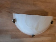 Wandleuchte Glas Messing E27