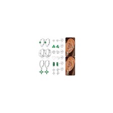 Fansilver Hypoallergenic Flat Back Earrings for Women 20G Surgical Stainless ...