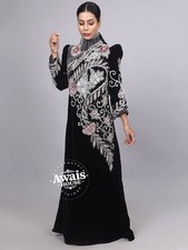Luxury Satin women stone work Abaya Jalabiya Arab Long Dress Long Muslim Abaya