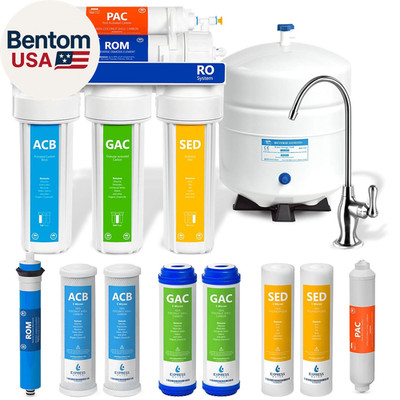 RO5DX Reverse Osmosis Filtration NSF Certified 5 Stage RO System with Faucet and