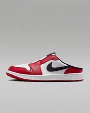 Mens Air Jordan Mule GOLF Shoe-White/Varsity Red/Black