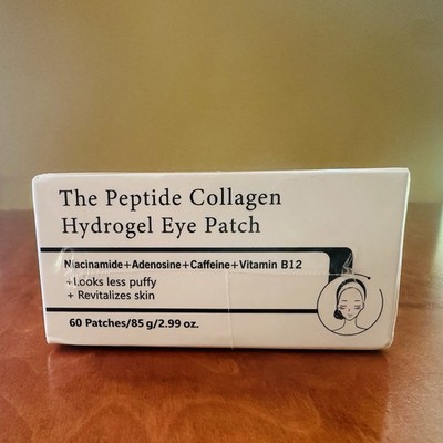 COSRX The Peptide Collagen Hydrogel Eye Patch 60 Count Sealed Box - NIB Exp 2028