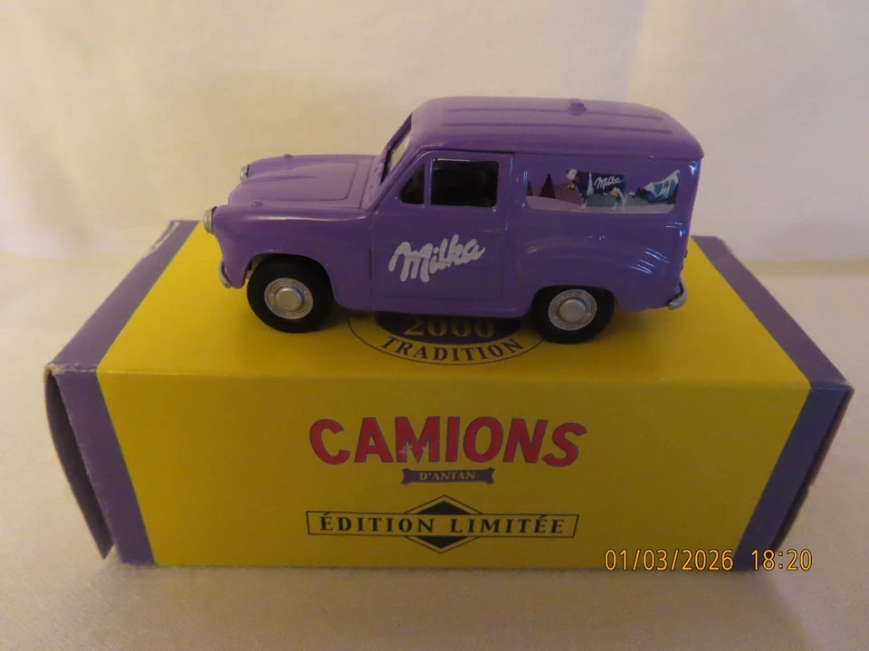 CORGI CAMIONNETTE AUSTIN A35 - vers 1959 - PUBLICITE MILKA - Photo 1/2