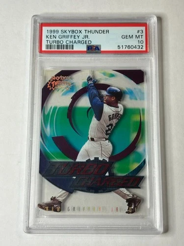 1999 Skybox Thunder Ken Griffey, Jr. Turbocharged #3 PSA 10 Mariners HOF