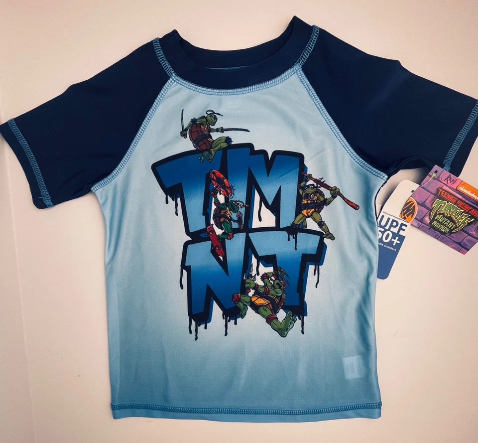 Nuevo con etiquetas Chicos Teenage Mutant Ninja Turtles 4 5/6 7 SWIM Corto y Camisa Mezcla y Combina $36 Foto 3 de 4