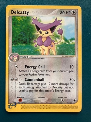 Ruby and Sapphire Delcatty - Common/Uncommon Pokemon Card - NM