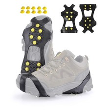 Ice Cleats  Snow Ice Traction Shoe Boot Cleats  Anti Slip 10-Studs