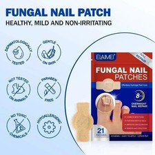 21pcs/box Fungal Nail Care Patches, box 8H Overnight Toenail Repair Care.