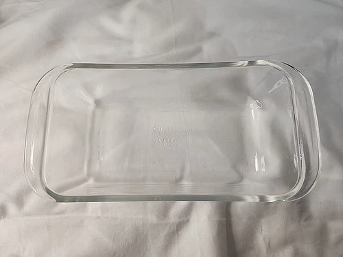 Vintage PYREX #213 Clear Glass Loaf Pan Bread Baking Dish 1.5 QT 8.5x4.5x2.5 VG