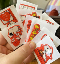 Vintage 80s Sticker Lot: Puffy Peanuts Stickers, Snoopy, Woodstock Restored READ