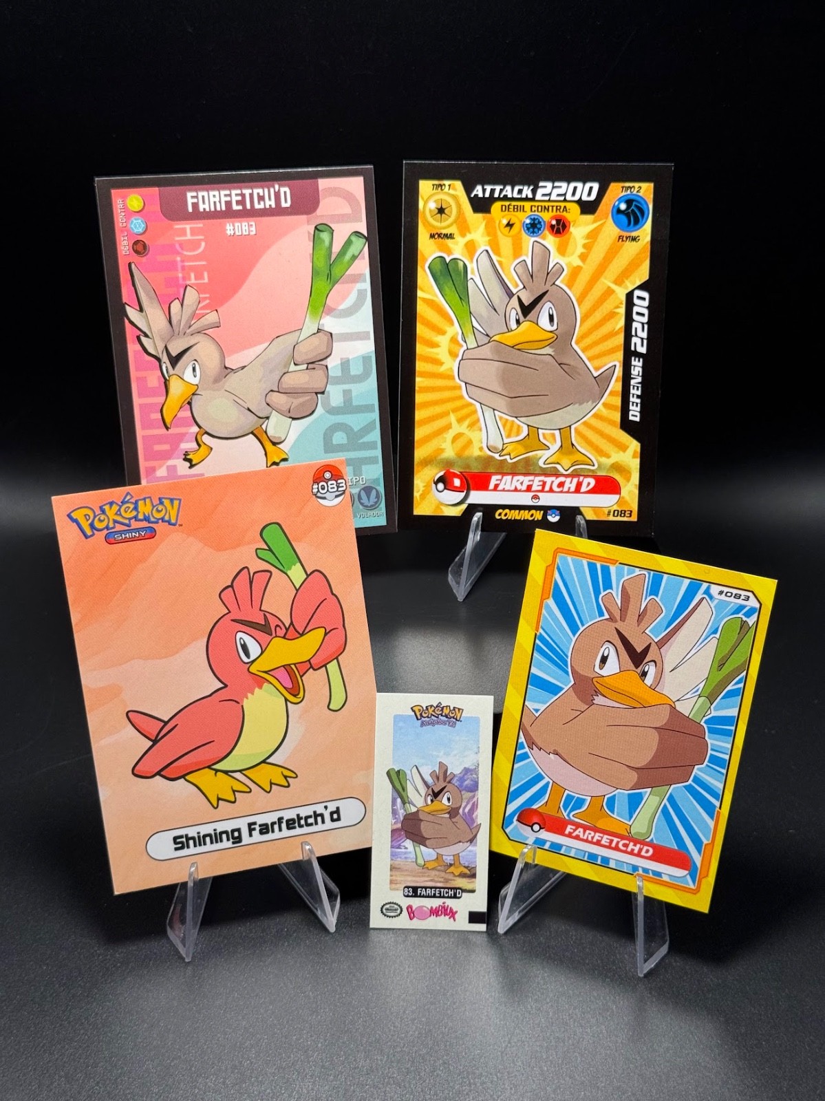 Pokemon Farfetch'd Set of 5 - Farfetch'd #83 Peru/NON-TCG Cards & Stickers
