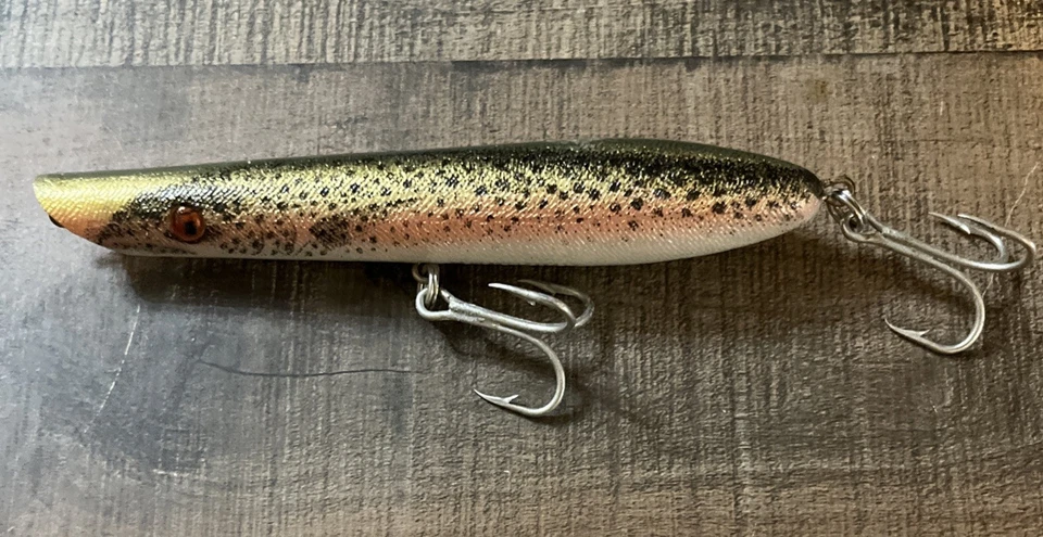 Original Cordell Lápiz Popper Topwater Bajo Señuelo 6.5", 3.5oz., Trucha Arco Iris Foto 2 de 4