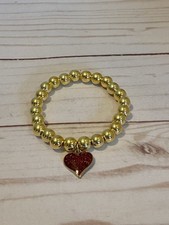 Valentine Heart Beaded Bracelet Teens Women Jewelry Handmade Valentine Gifts