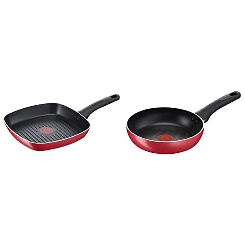Bistecchiera Lagostina 26x26 cm Induzione - Grill Antiaderente Rosso