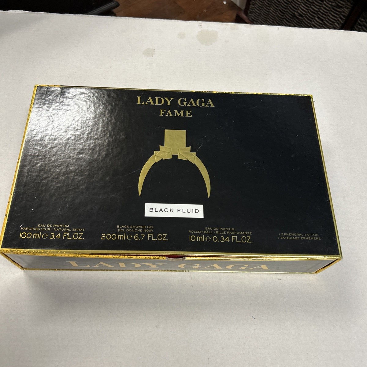 Lady Gaga Fame Black Fluid Eau De Parfum Spray 3.4 oz, 0.34 edp